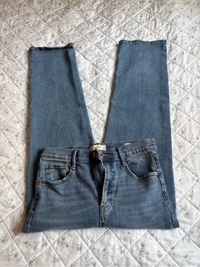 Jessica Simpson Infinite Stovepipe Crop Ankle Jeans in Light Blue Wash